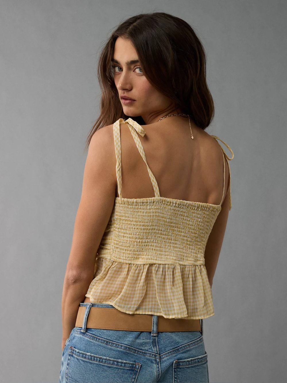 american eagle corset peplum top - Picture 4 of 5